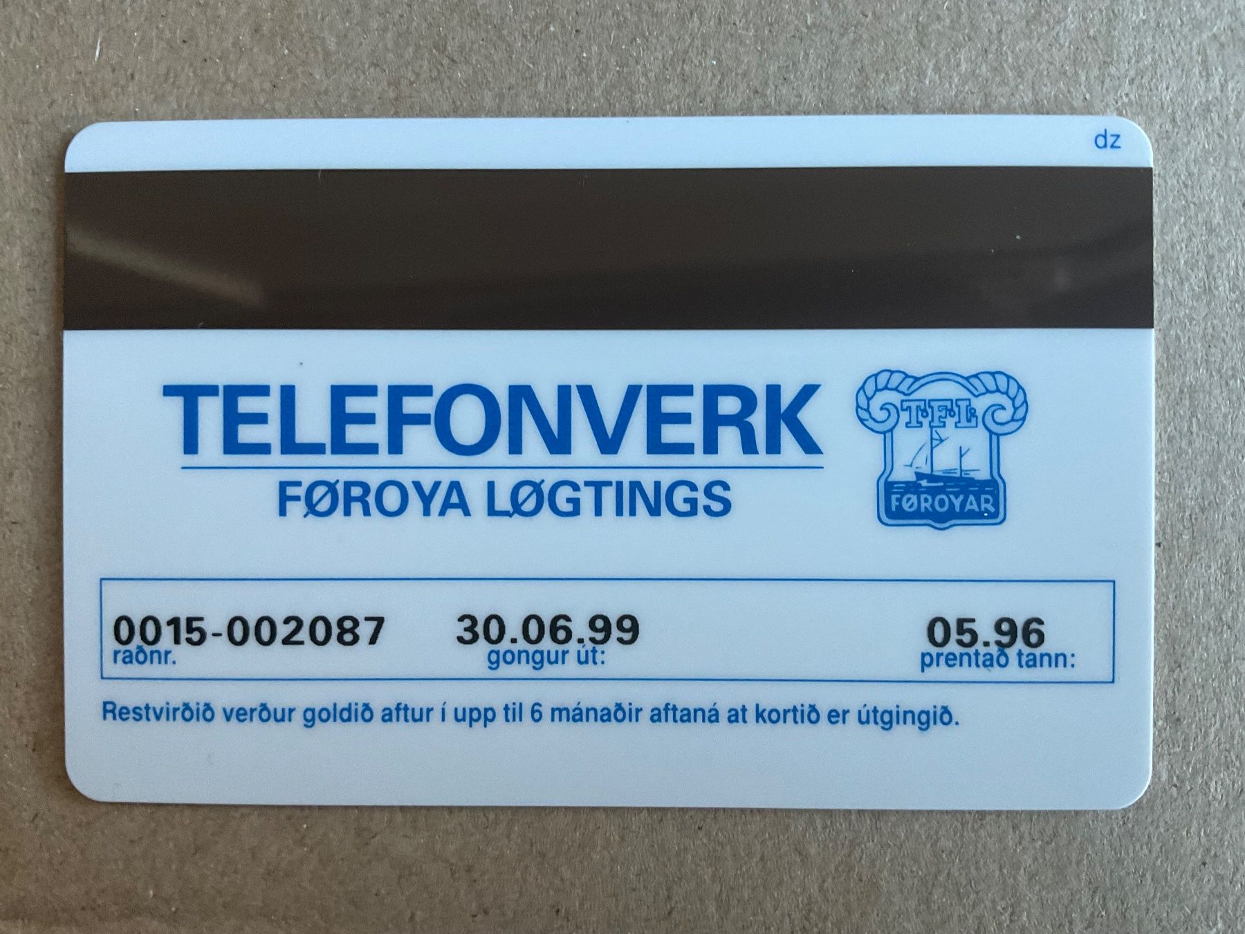 Schede telefoniche: Telefonkarte Färöer Inseln – Usato da Zürich venduto da Tolima194 1