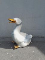 Grosse Vintage Gans / Ente / Gartenfigur / Keramik?