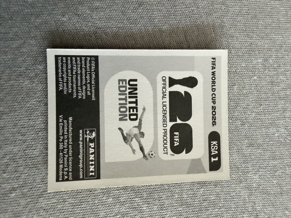 Panini Carte collezionabili: KSA1, Panini – Nuovo (secondo la descrizione) da Amriswil venduto da ALETAL 1