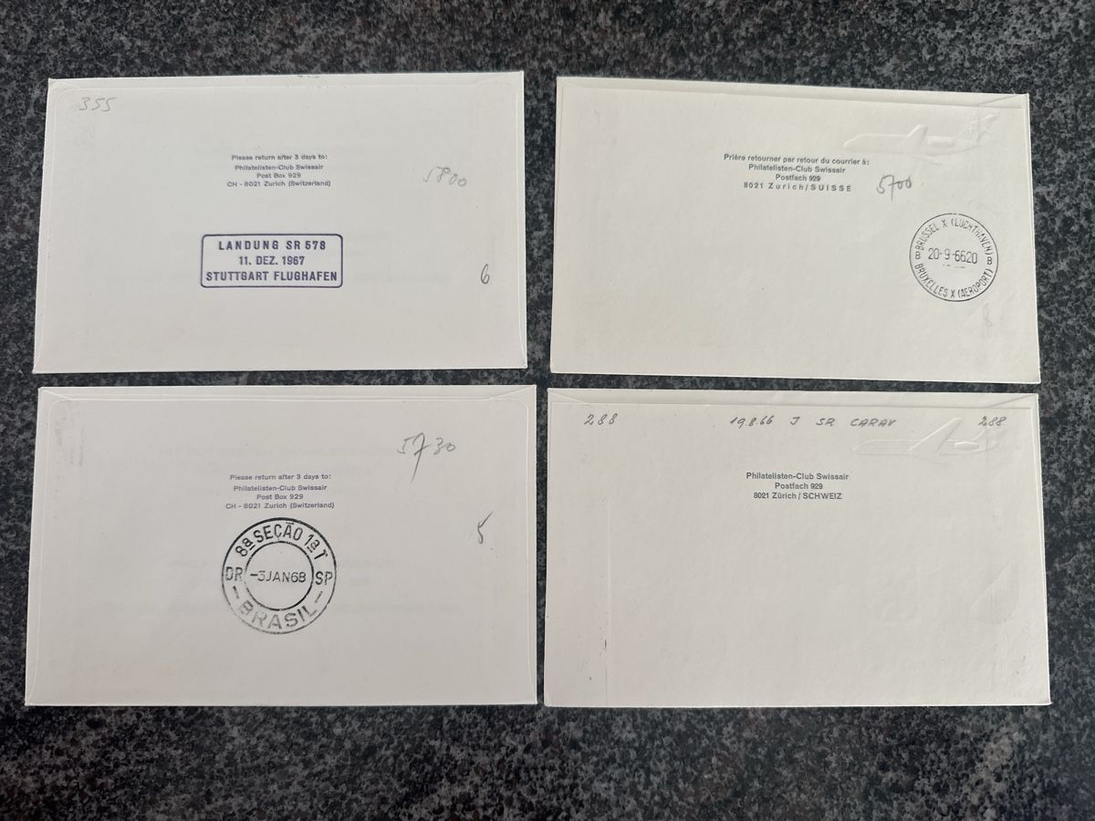 Buste & buste per spedizione: Swissair 1966 – Usato da Morbio Inferiore venduto da Ecod 1