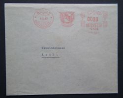 Brief mit Automatenstempel Bern Verwaltung 1940 nach Arch