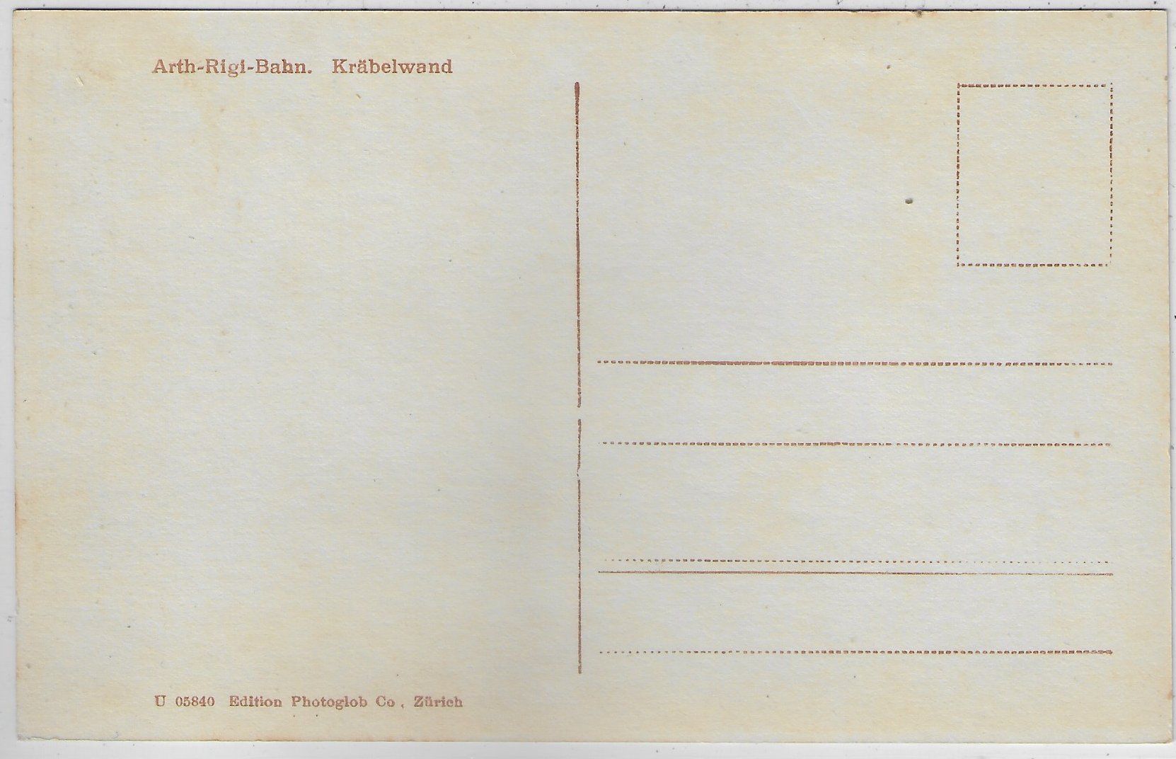 Cartoline postali: Arth-Rigi-Bahn ARB - Kräbelwand – Usato da Ettingen venduto da Kartenplanet 1