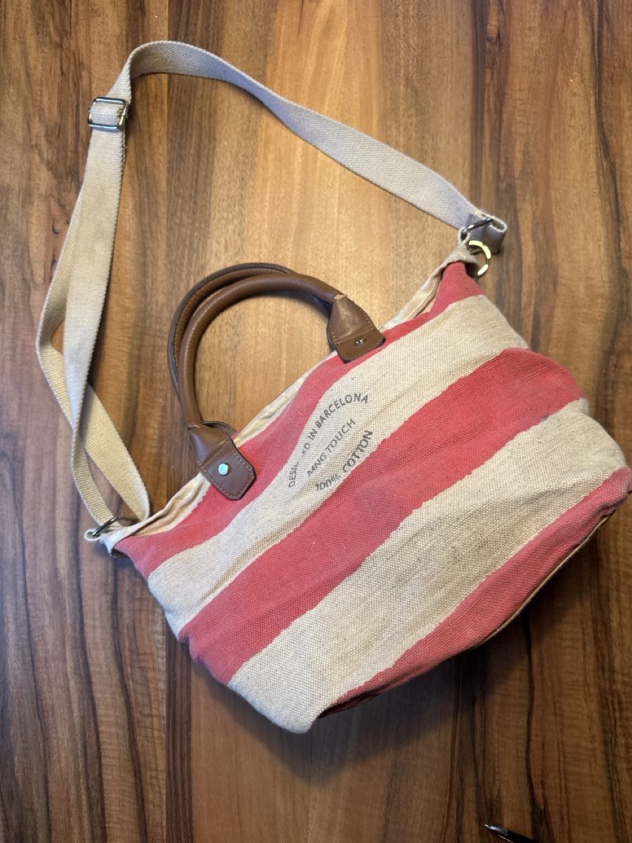Mango Borse da donna: Mango Tasche Canvas gestreift – Usato da Cham venduto da matap1 1