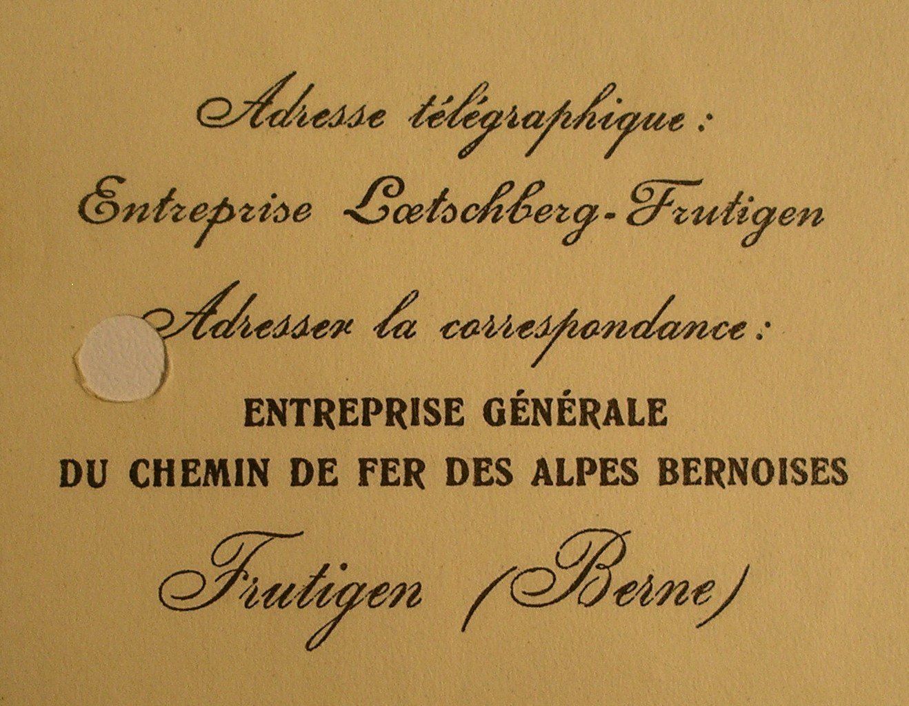 SBB/CFF/FFS Documenti: Frutigen 1910, Brief zu LÖTSCHBERG-SIMPLON-BAHN – Usato da Oberhofen am Thunersee venduto da luuping99 2