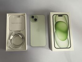 iPhone 15 256 GB Lichtgrün mit Originalverpackung TOP!!!!!