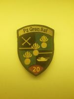 BADGE ECUSSON MILITAIRE SUISSE PZ GREN BAT 20