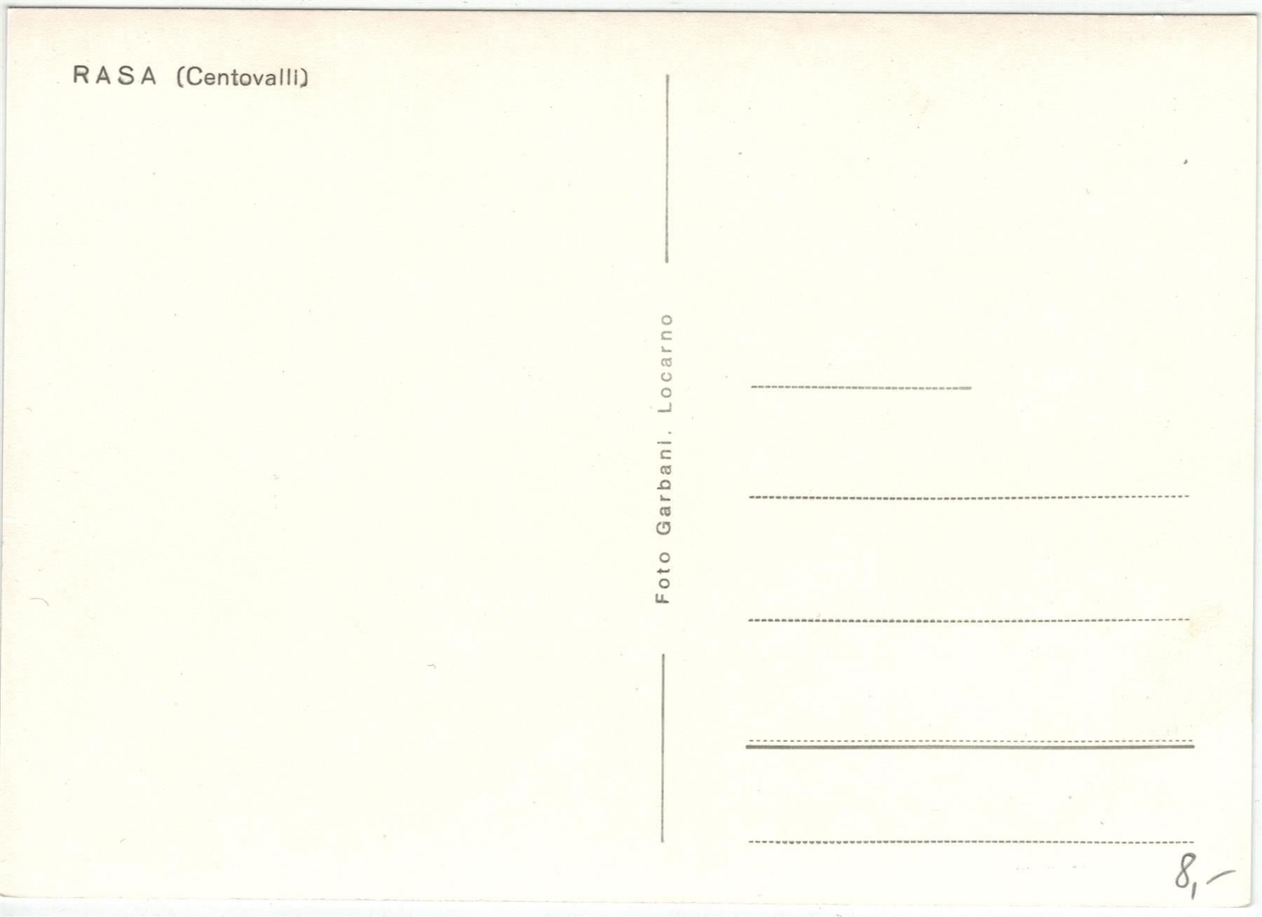 Cartoline postali: TI 78 RASA Centovalli – Usato da Fribourg venduto da philafri 1
