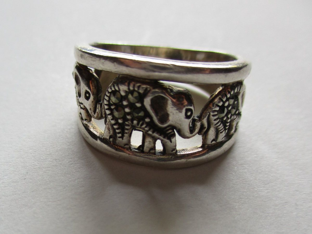Anelli: Bague éléphants argent 925 – Usato da La Sarraz venduto da vic_v6kz