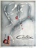 Cutex - Alte Werbung / Ancienne publicité 1952