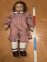 Antike Puppe 45 Cm Kopf aus Kunststoff, Körper aus Stoff