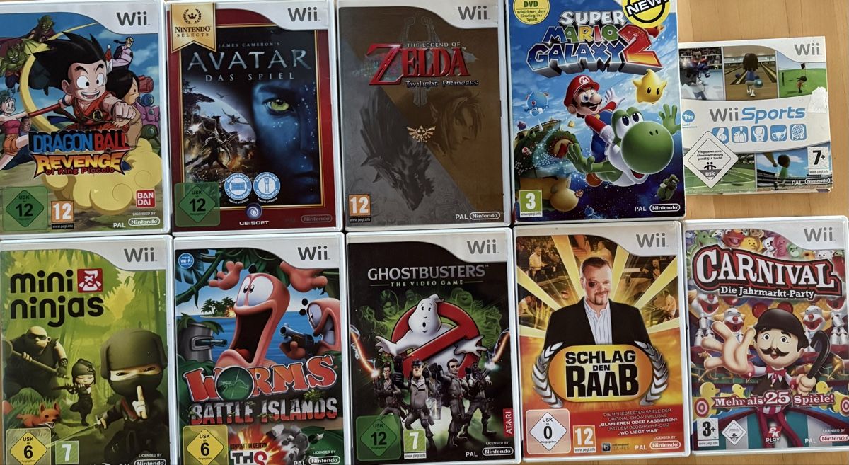 Nintendo Giochi: Wii Spiele, 10 Stück – Usato da Halten venduto da Das_dodie