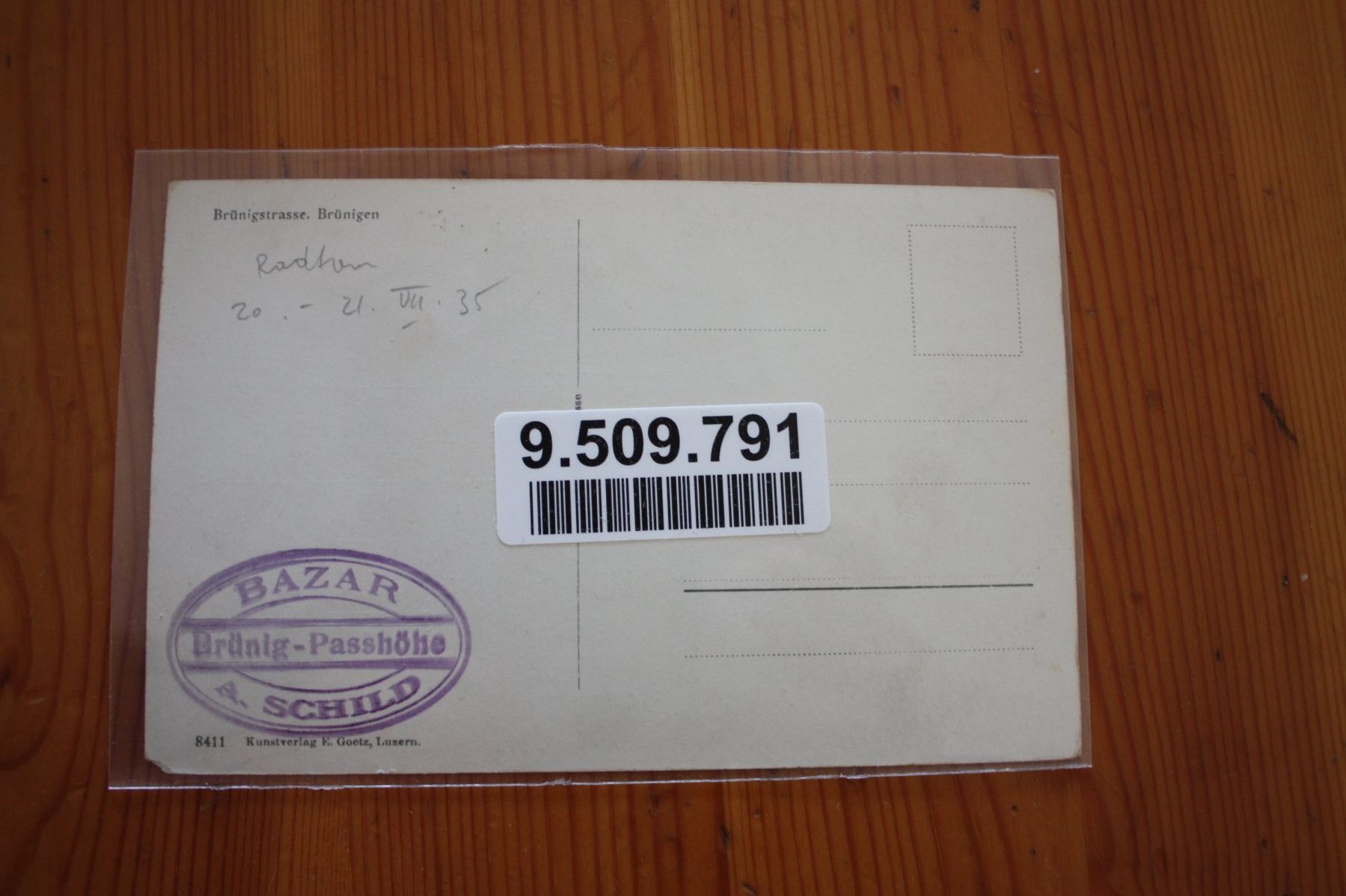 Cartoline postali: Bruninghen – Usato da Altstätten SG venduto da sulim 1