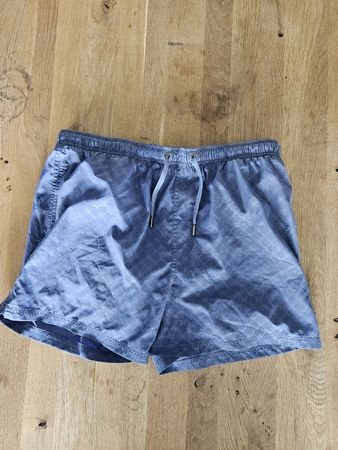 Joop! Badehose, hellblau mit Muster, Grösse XL - Neuwertig