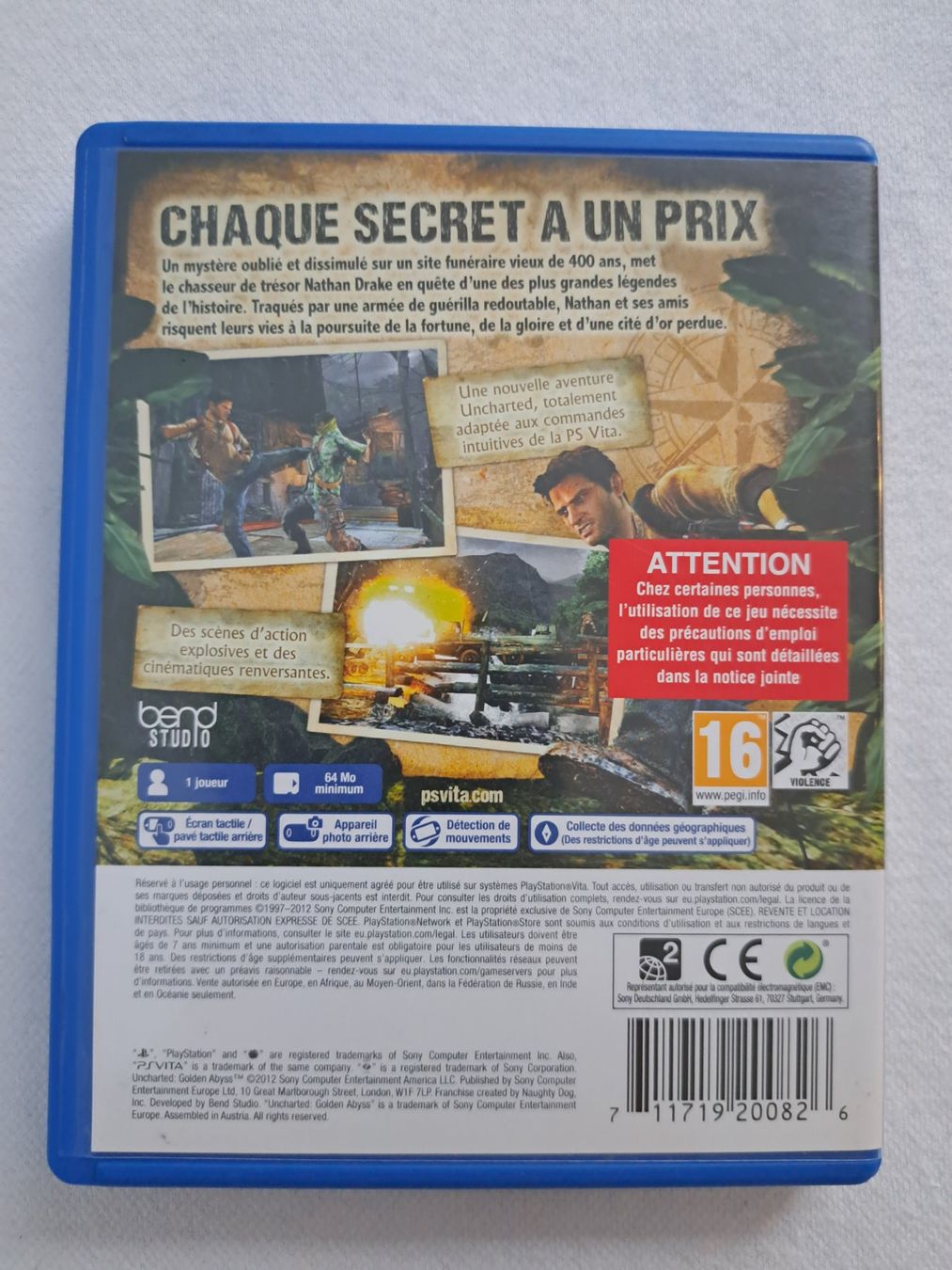 Sony Giochi: Uncharted Golden Abyss PS Vita – Usato da Genève venduto da eng_7ylp 1