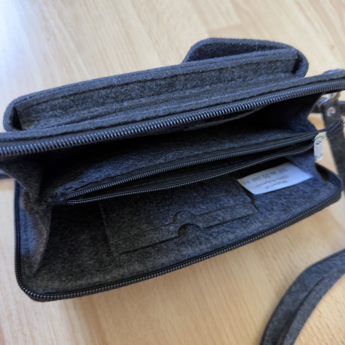 Borse: Handytasche Filz Grau mit vielen Fächern NEU – Nuovo (secondo la descrizione) da Widnau venduto da kustercarmen 3