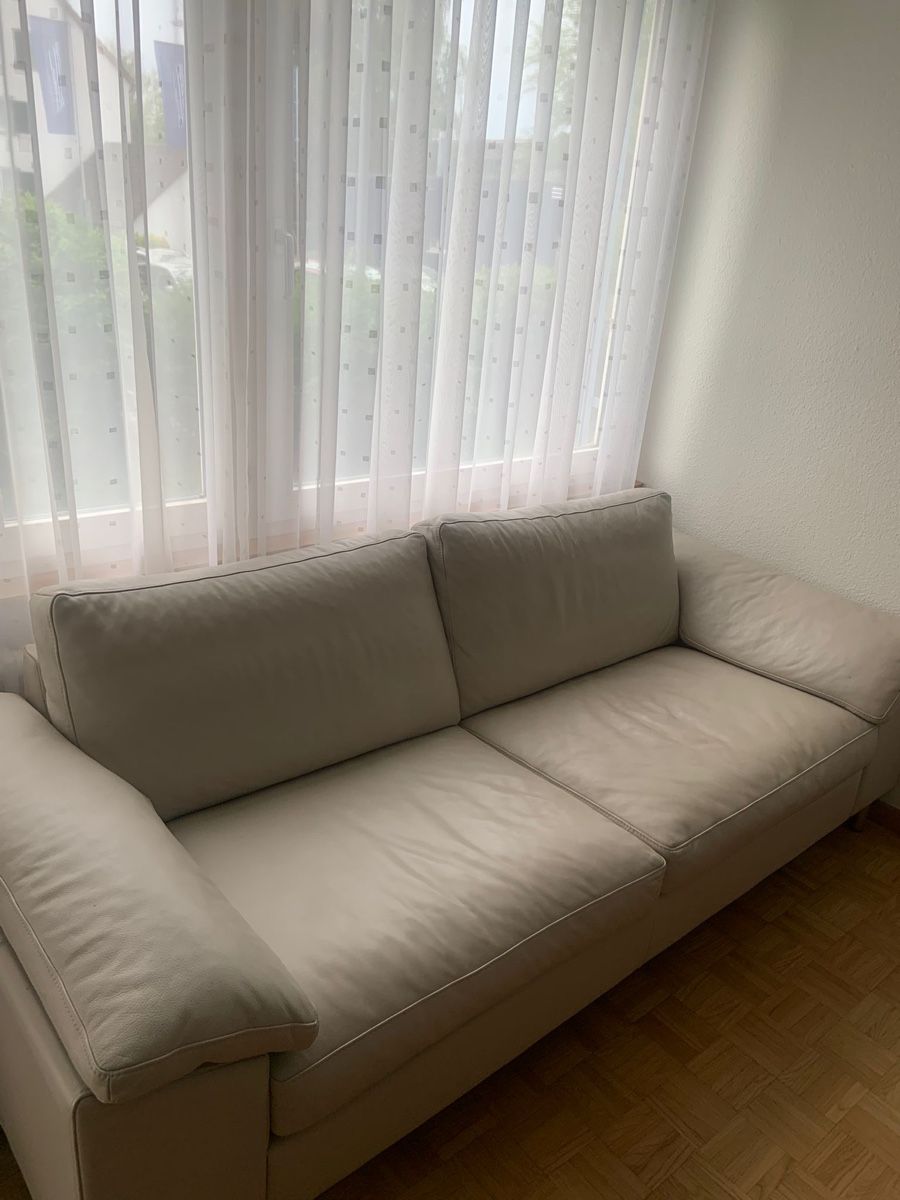 Divani: 2er Sofa in Beige - Micasa Echtleder – Usato da Wallisellen venduto da mitchbiu 1