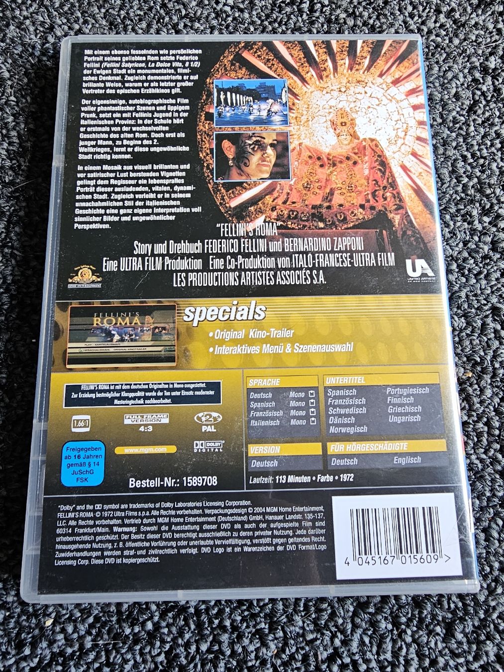 Tutti i DVDs: Fellinis Roma (20881) – Usato da Ruswil venduto da jan_bxl5 1