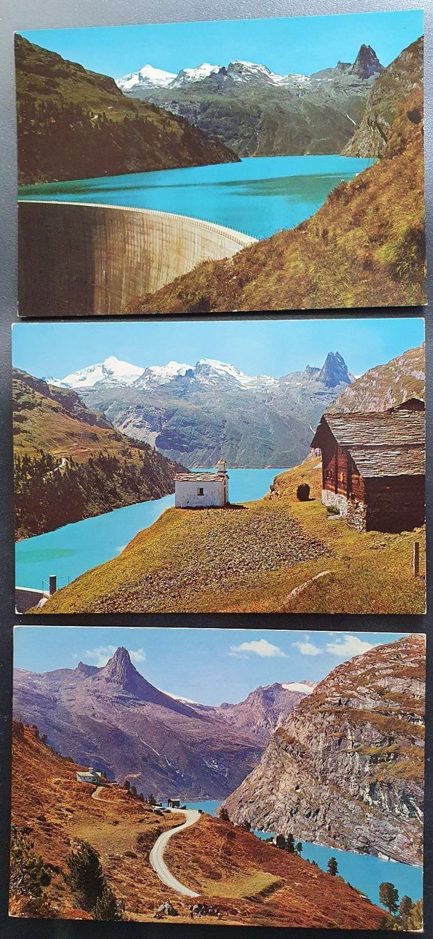 Cartoline postali: 3 Ansichtskarten, Vals - Zervreila – Usato da Kreuzlingen venduto da Rschweiz1