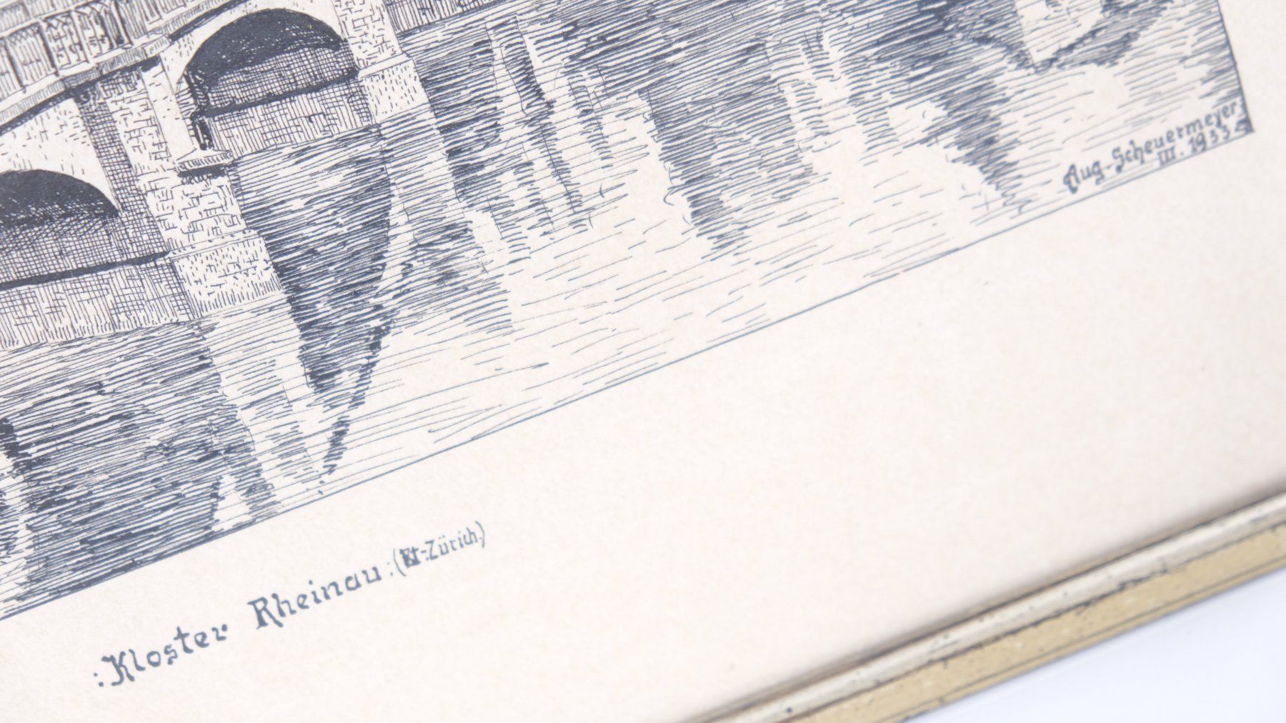 Gravures: August Scheuermeyer Kloster Rheinau Grafik - 1933 – D'occasion à Volketswil par brockipfannenstil 4