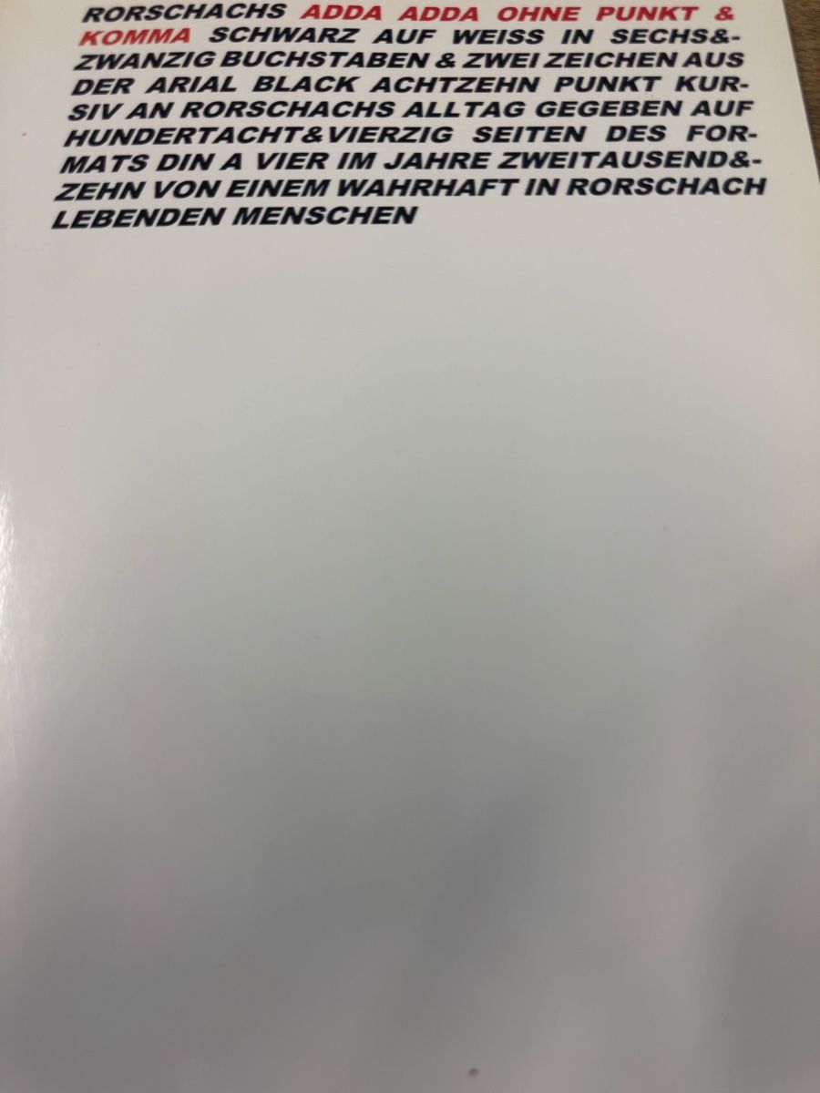 Libri: Rorschachs Adda Adda Buch ca. 120 S. A4 – Usato da Frasnacht venduto da Kulturpalast