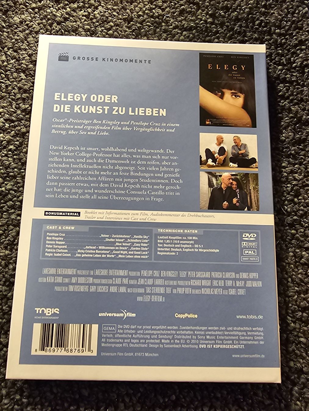 Tutti i DVDs: Elegy oder die Kunst zu lieben (22641) – Usato da Ruswil venduto da jan_bxl5 1