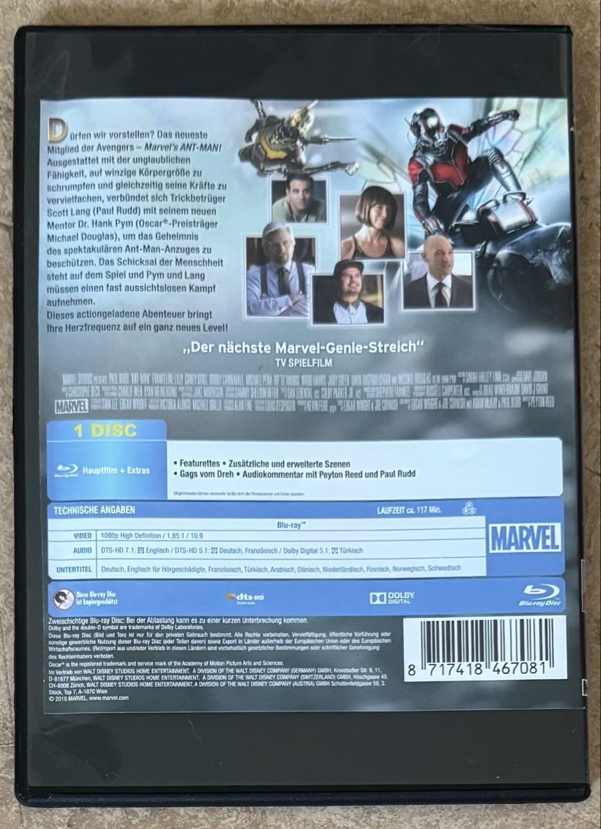 Tutti i DVDs: ANT-MAN – Nuovo (secondo la descrizione) da Dietikon venduto da AndreaSch01 1