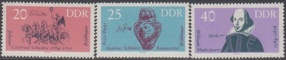 Deutschland (DDR) 1964 Kuenstler - Artistes et Ecrivains 1