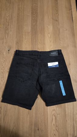 Denim Shorts Black Size 42 Slim Fit New