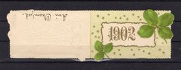 R2462  /  Carte de voeux " bonne année " 1902