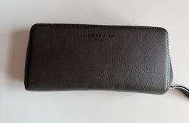 Geräumiges LIEBESKIND Portemonnaie, Grau, Leder, Vintage