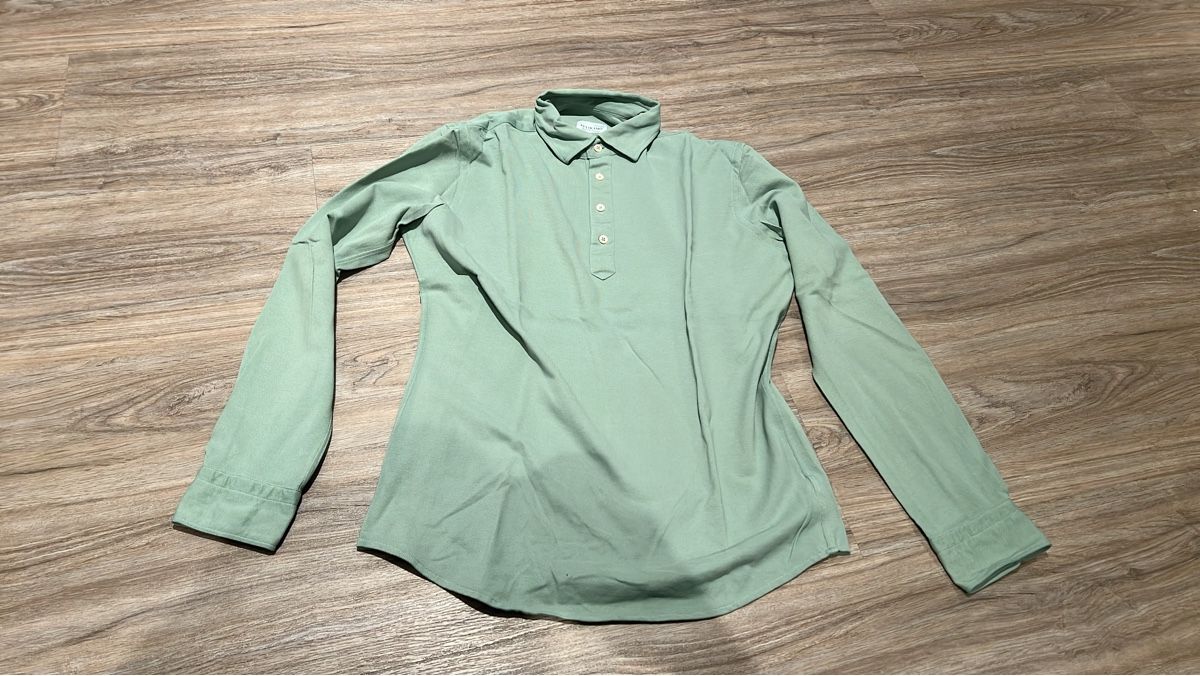 Magliette Polo: Pelikamo Elegantes mintfarbenes Langarmshirt – Usato da Lampenberg venduto da boom_123