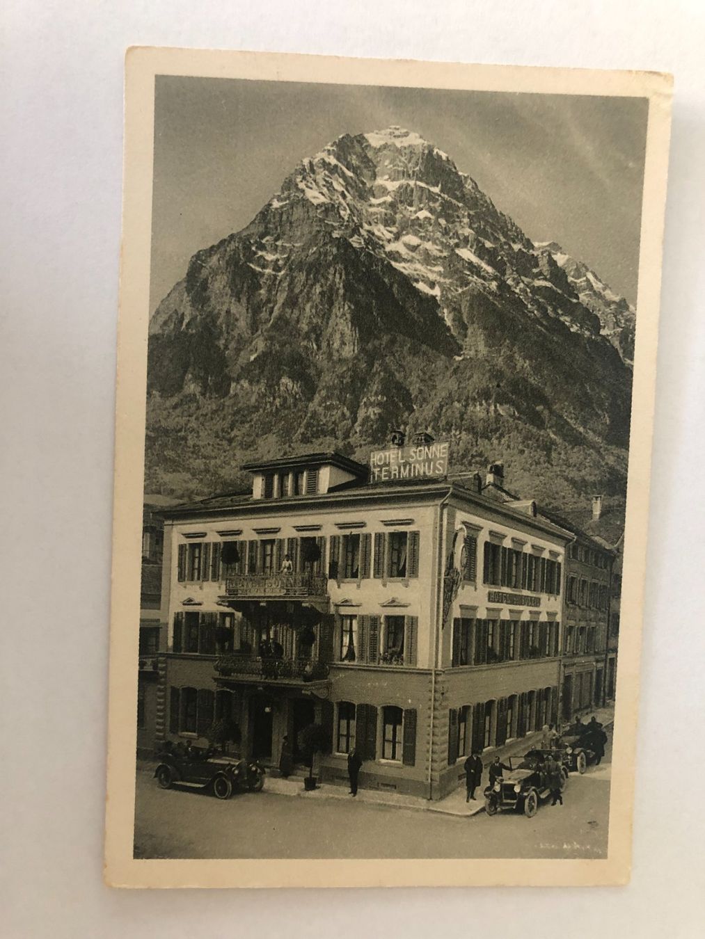 Cartoline postali: Ansichtskarte Glarus Hotel Sonne Terminus – Usato da Pfäffikon ZH venduto da Waltoversand