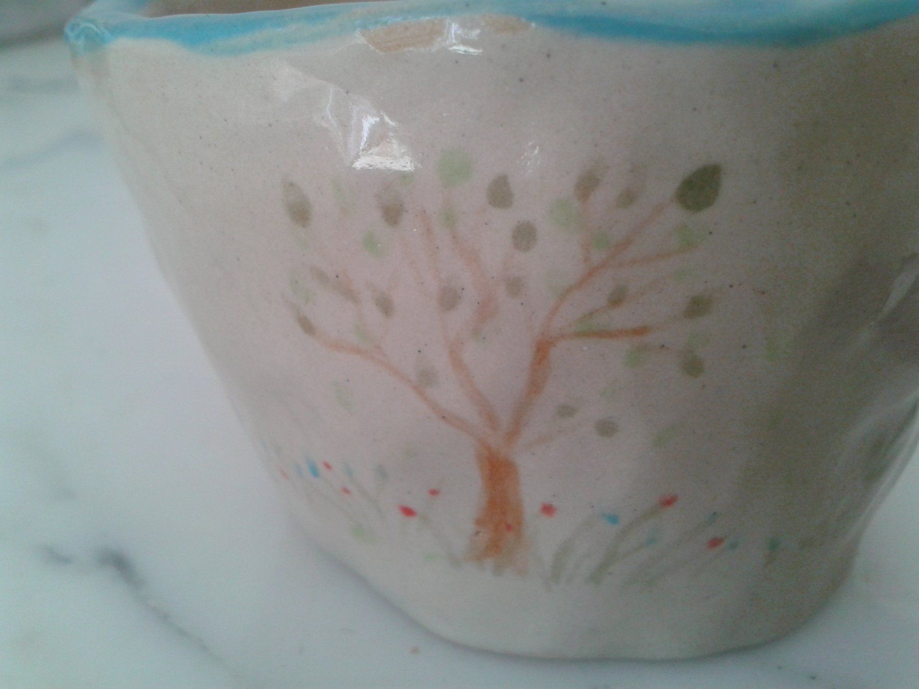 Tazze: schöne kleine handgemachte Tasse handbemalt - Geschenkidee – Nuovo (secondo la descrizione) da Camorino venduto da Campellino 2