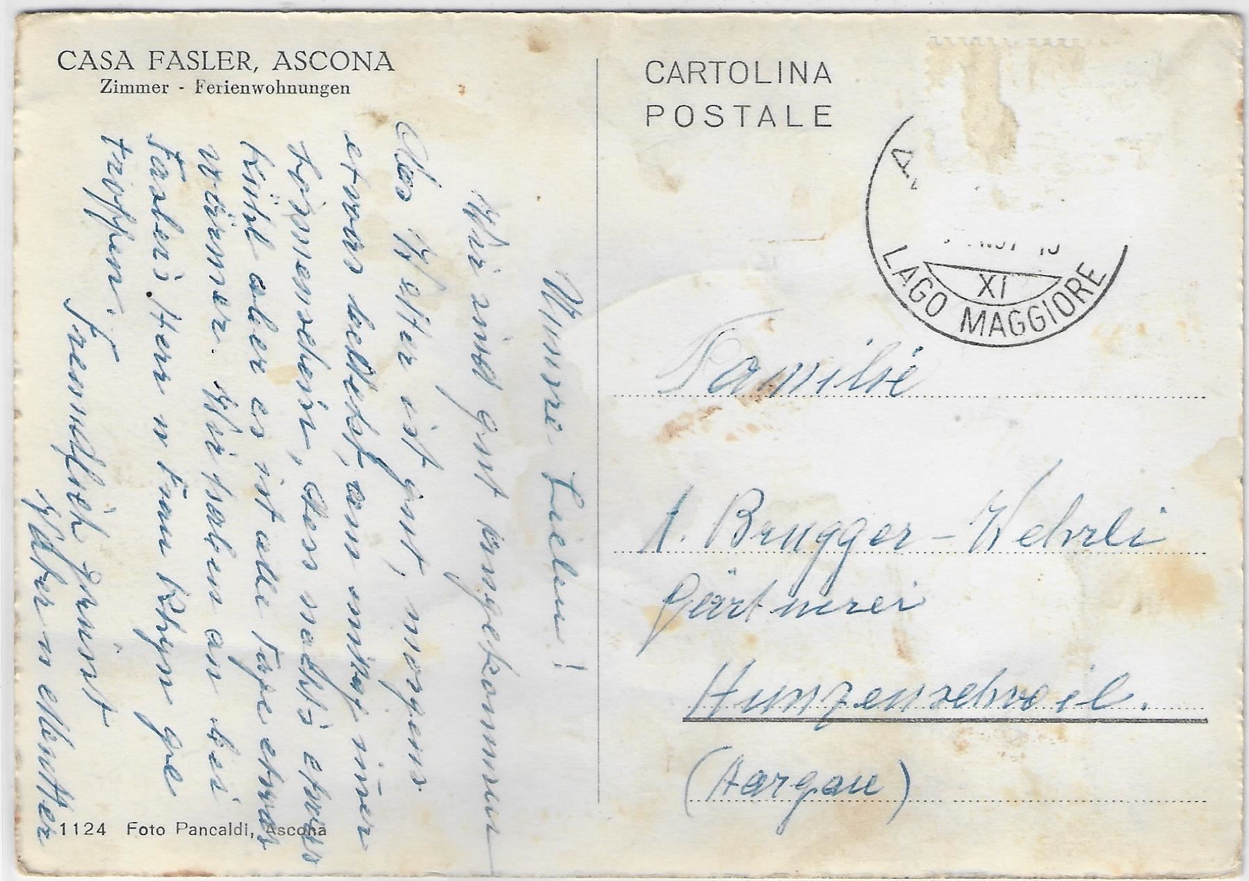 Cartoline postali: Casa Fasler - Ascona – Antico da Ettingen venduto da Kartenplanet 1