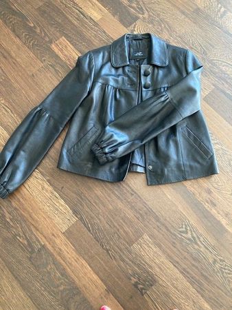 Lederjacke in Schwarz