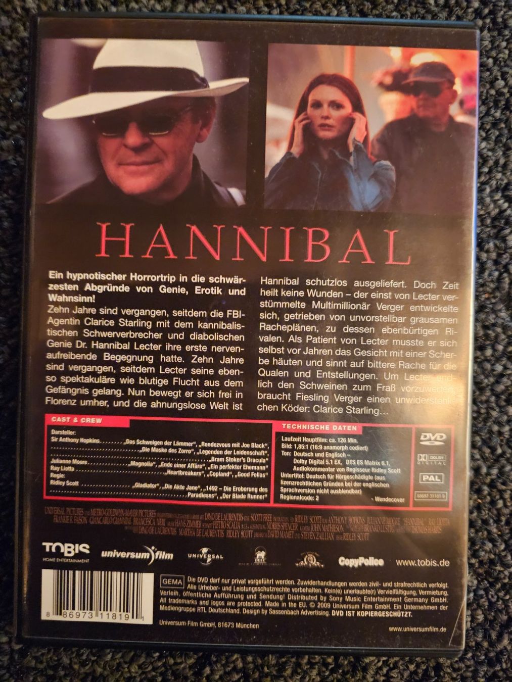 Tutti i DVDs: HANNIBAL (14144) – Usato da Ruswil venduto da M71 1