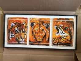 Rolf Knie Triptychon der Tiger limitierte Edition nummeriert