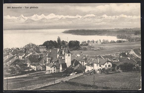 Cartes postales: AK Auvernier, Vue générale – D'occasion à Berlin par bartko-reher