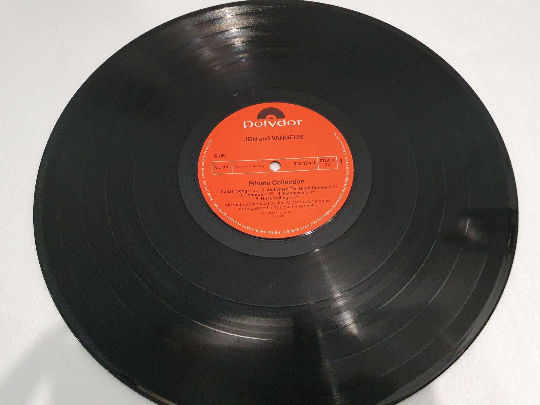 Schallplatten: Jon And Vangelis – Private Collection – Gebraucht aus Uster von Vinyl-Leidenschaft 2