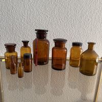 Lot flacons apothicaires apothekergläser