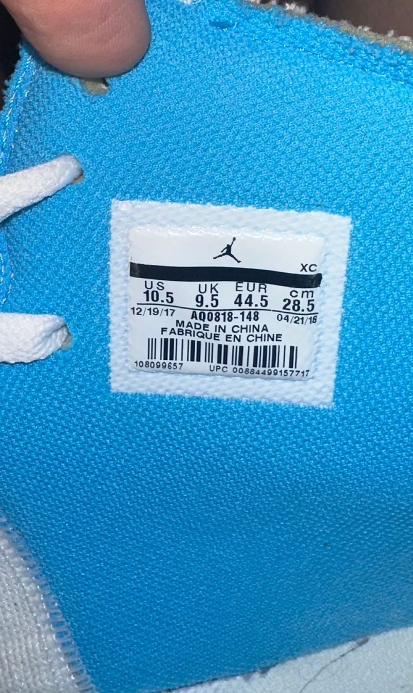 Off-White Scarpe da uomo: Air Jordan 1 x Off White University Blue – Usato da Brunnen venduto da ram_5zvc 9