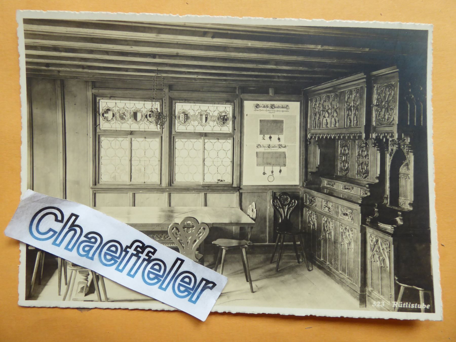 Cartoline postali: 523  Rütlistube – Nuovo (secondo la descrizione) da Zürich venduto da Chaeffeler