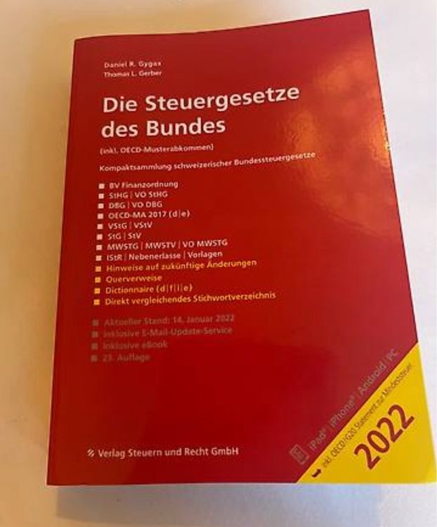 Die Steuergesetze Des Bundes | Kaufen Auf Ricardo