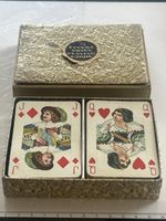 Spielkarten Set mit Box Vintage Schweiz 2 x 52 Kart(S10)