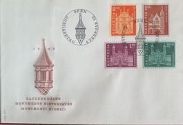 BW38) 1963, Baudenkmäler FDC ohne Adresse Kt. 30.-