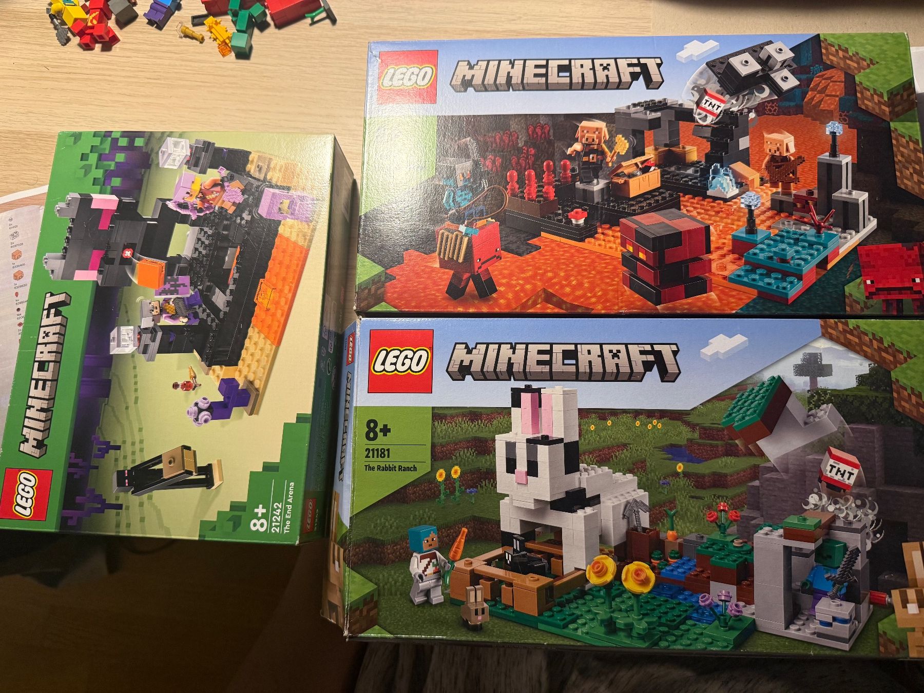 Lego Baukästen: LEGO Minecraft 3Sets mit Originalkartons – Gebraucht aus Schöftland von M.B.Dudart