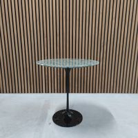 Knoll Saarinen Tulip Beistelltisch – Verde Alpi Marmor | Ø51