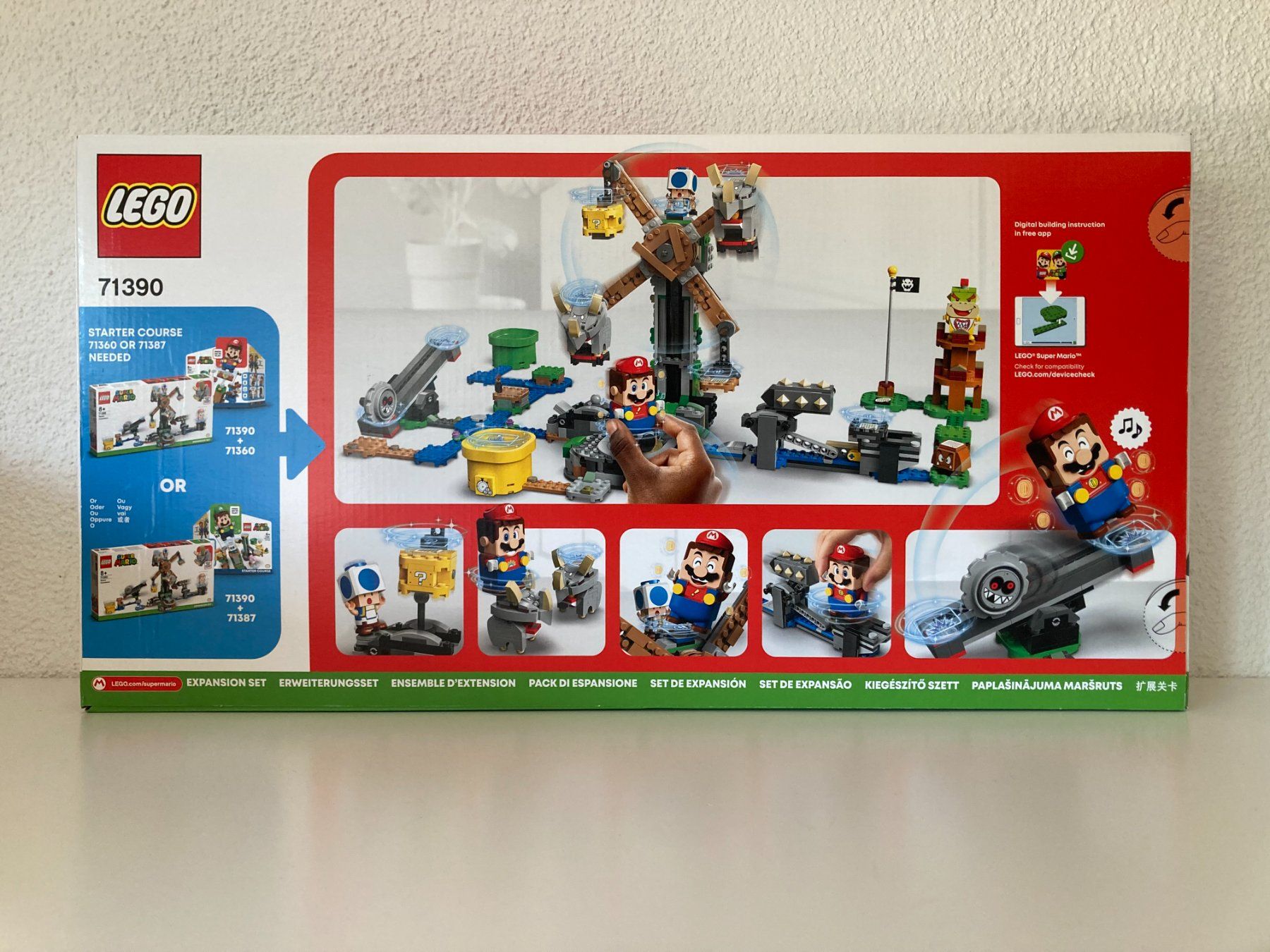 Lego Giocattoli: Lego Super Mario 71390 Reznor Knockdown – Nuovo e nell'imballaggio originale da Beringen venduto da pkr_z622 1