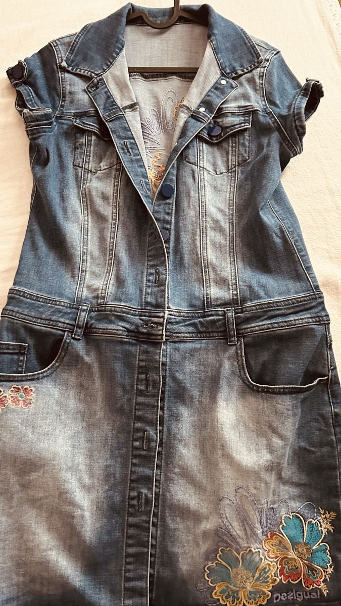 Desigual Vestiti: Desigual Jeans Kleid – Nuovo (secondo la descrizione) da Pfäffikon ZH venduto da 03Blume 2