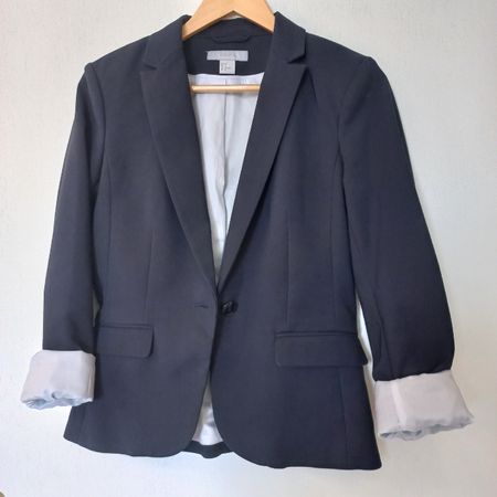 Veste blazer H&M  T. 38  bleu marine excellent
